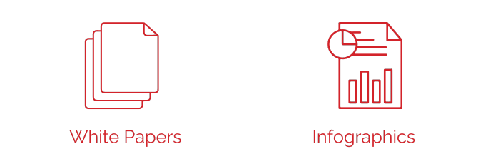 Icons for whitepapers and infographics