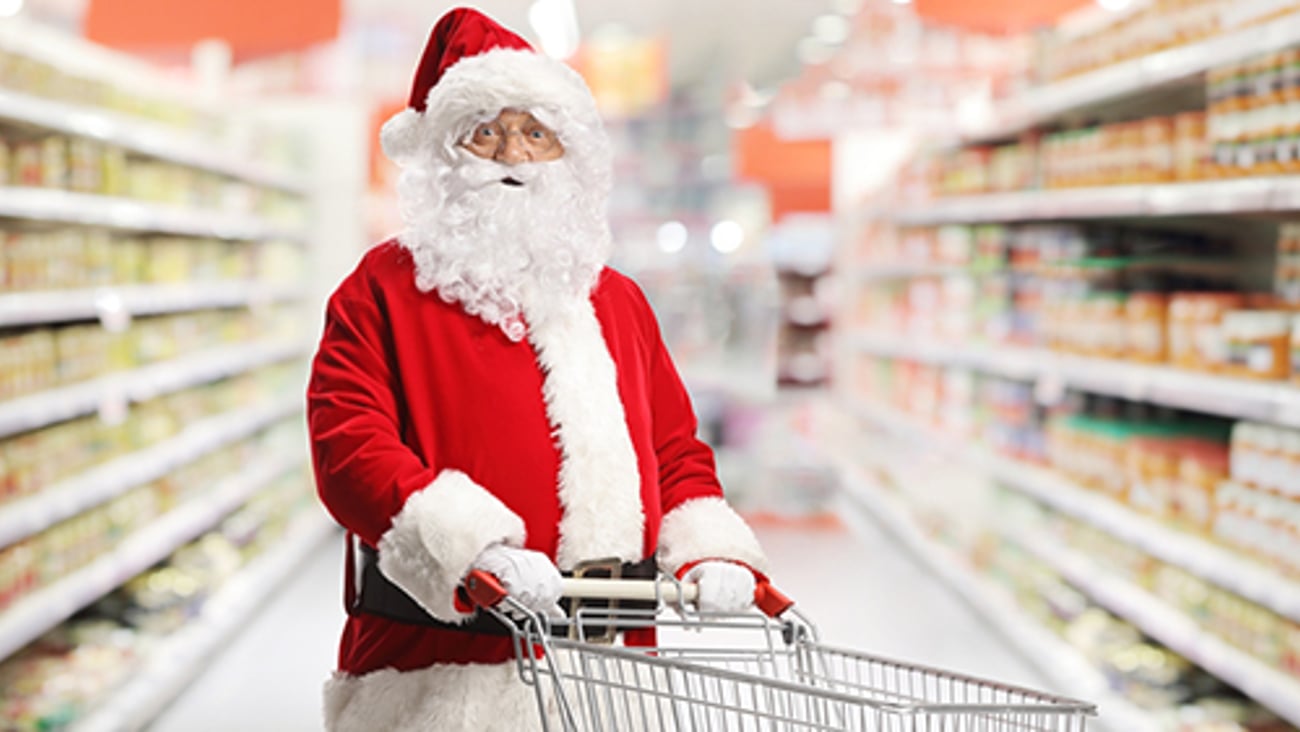 Santa Claus in Supermarket Teaser